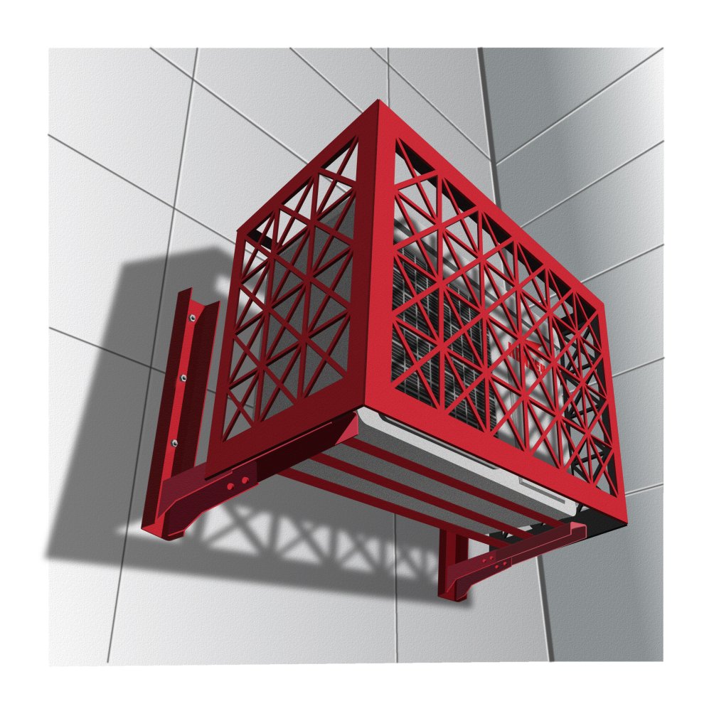 Корзины для кондиционеров с квадратно-треугольной перфорацией RAL3031